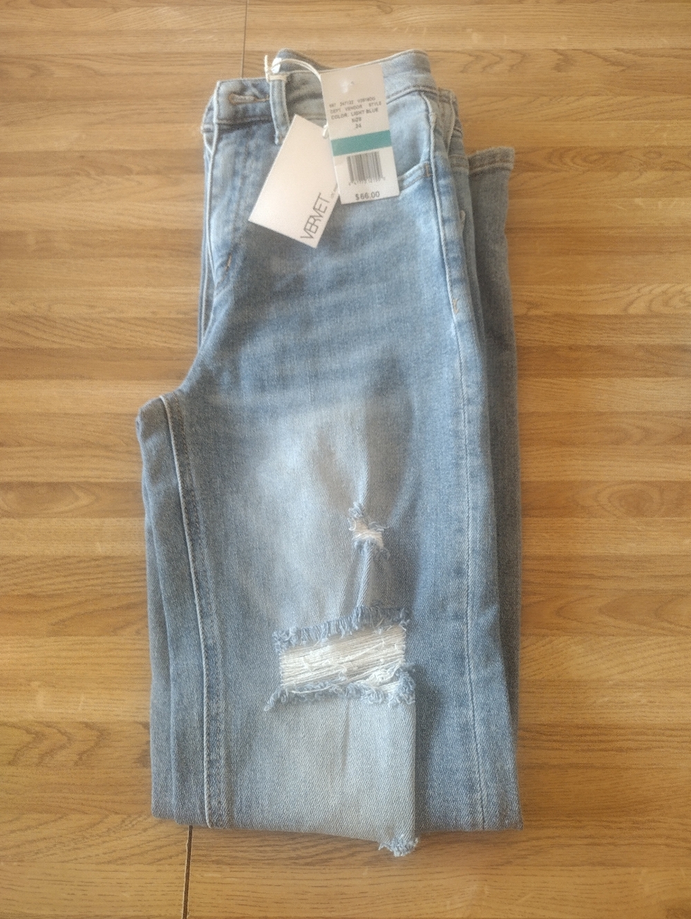 Vervet Jodie Light Blue Distressed Women’s Jeans